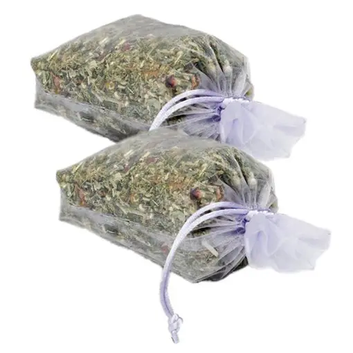 Natural Scented Potpourri Sachets - Lavender Bossoms and Essential Oils by Moondance Soaps (Set of 2 Bags, Lavender)