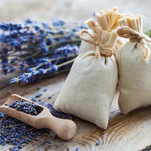 Natural Scented Potpourri Sachets - Lavender Bossoms and Essential Oils by Moondance Soaps (Set of 2 Bags, Lavender)