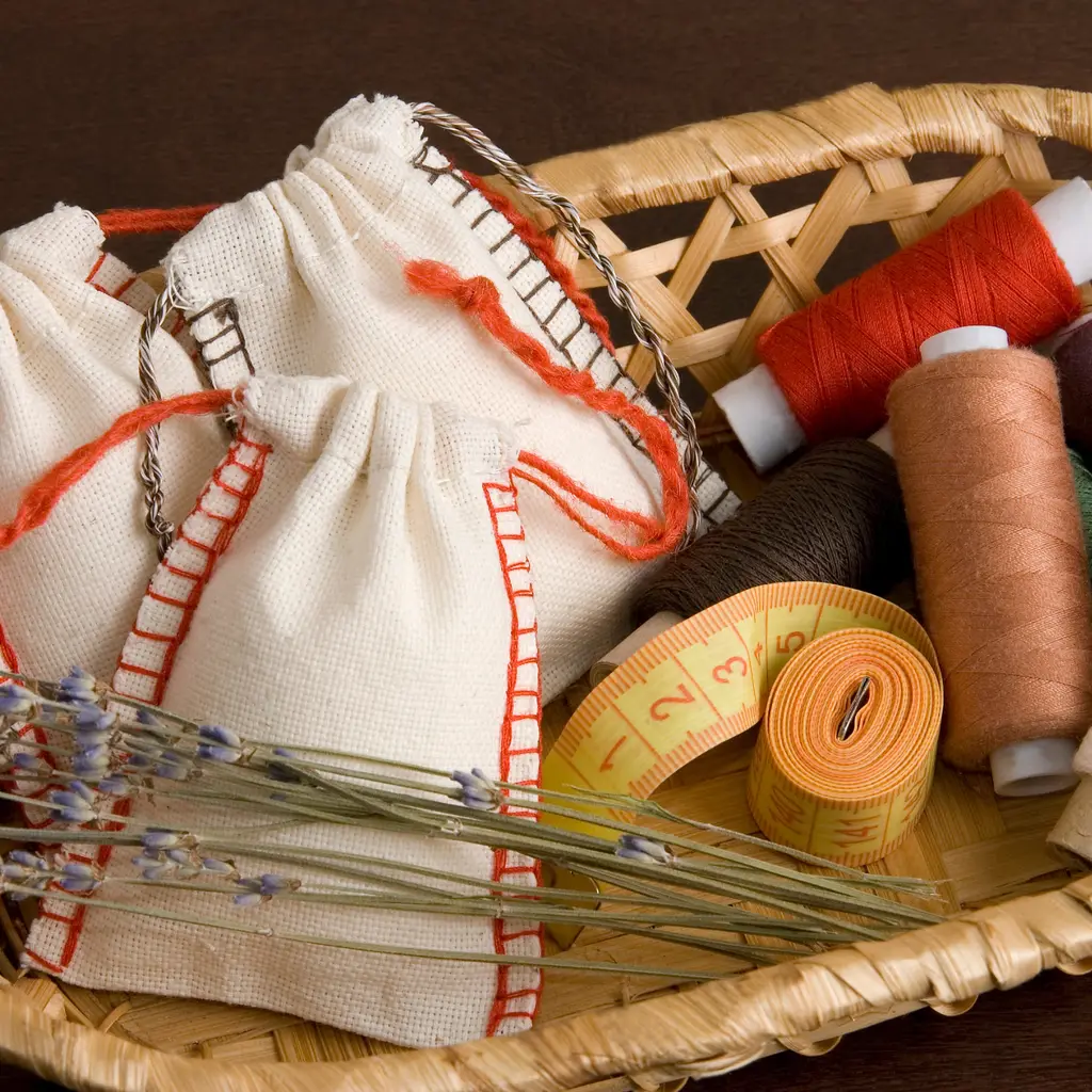Dried flowers and herbs used in Wovenyx scented sachets
